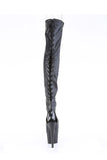 Lace-Up Back Thigh High Boot