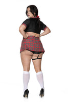 Plus Sexy Plaid Schoolgirl costume set