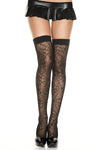Lace spider web thigh high