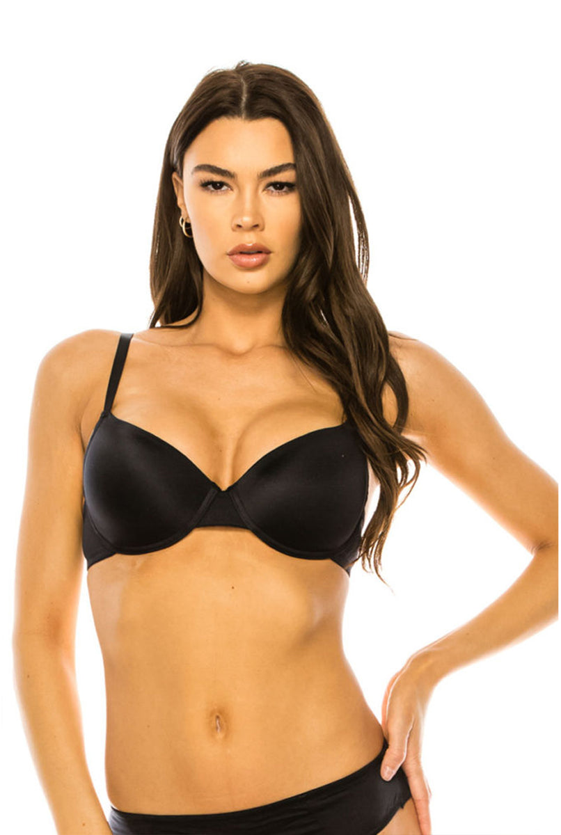 Donna Di Capri Strapless Convertible Padded Bra for Women (34B, Black) at   Women's Clothing store