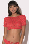 Gorgeous English Lace Crop Top for Women