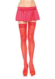 Sheer Thigh Highs with Lace Top (6 pieces in 1 pack)
