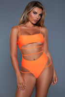 Swimsuit with cutout front