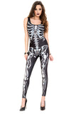 3d Skeleton Bodysuit Costume Set
