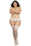 Lace Top Sheer Thigh High