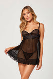 Two piece Tulle babydoll set