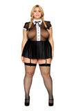 Gothic schoolgirl-themed costume set