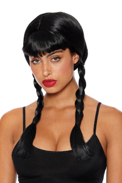 Double Braid Wig With Bangs