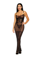 Stretch mesh gown and matching G-string