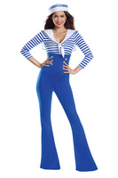Sailorette Costume Set, Retro-Inspired Sailor Jumpsuit