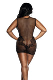 Lace and Net Pattern Seamless Dress