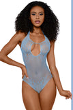 Ashley Sheer Net Cutout Teddy