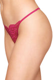 Lace open-crotch G-string