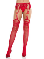 Amelie Rhinestone Garter Belt Tights