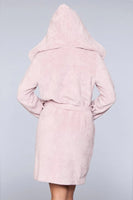 Janet Plush Fleece Color Block Robe