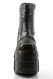 Chunky Heel Square-Toe Platform Knee High Boots with Cargo Pocket