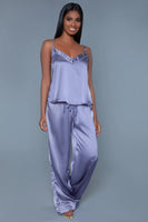 Madison Satin Pants PJ Set