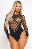 Amy Geo Diamond Long Sleeve Bodysuit