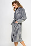 Beverly Heart Print Plush Robe