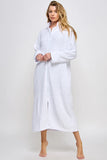 Jacquard Sabrina Collared Zip Front Robe