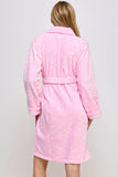 Ariel Jacquard Plush Robe with Tie Belt