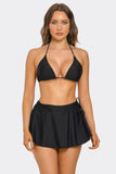 Millie Triangle Bikini Set with High-Rise Swim Skirt