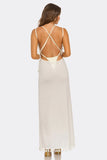 Tassel Tease Maxi Swim Cover Up Dress, Surplice V-Neck Beach Cover-Up with Tassel Trim, Flowy Lightweight Resort Wear