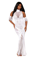 Seamless Turtleneck bodystocking gown