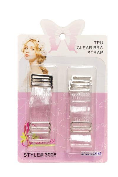 Clear Wide Bra Strap with Metal Hook