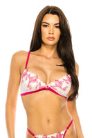 Embroidered floral Bralette