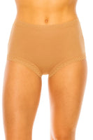 Lace Trim Ultra-Soft and Comfortable Rayon Blend Brief