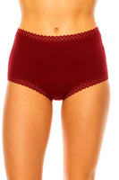 Lace Trim Ultra-Soft and Comfortable Rayon Blend Brief