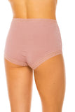 Lace Trim Ultra-Soft and Comfortable Rayon Blend Brief