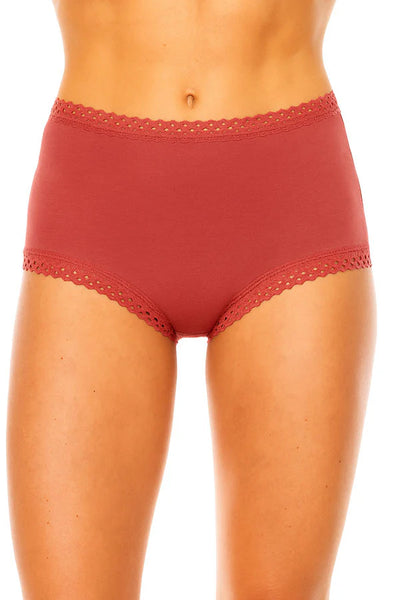 Lace Trim Ultra-Soft and Comfortable Rayon Blend Brief