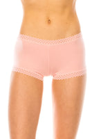 Plus Lace Trim Soft Boyshort