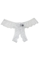 Crotchless Lace Thong