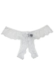 Crotchless Lace Thong