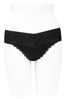 Lace Thong with Wide Lace Elastic Band