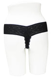 Lace Thong with Wide Lace Elastic Band