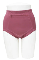 Cotton Stretch Solid Brief with Front Zipper Pocket