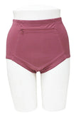 Cotton Stretch Solid Brief with Front Zipper Pocket