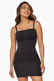 Seamless Shapewear Slip Dress, Strapless Tummy Control Body Shaper with 360° Waist Sculpting, Adjustable Removable Straps & Invisible Under Dresses