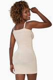 Seamless Shapewear Slip Dress, Strapless Tummy Control Body Shaper with 360° Waist Sculpting, Adjustable Removable Straps & Invisible Under Dresses