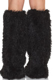 Furry Boot Covers for Women, Faux Fur Shoe Covers for Costumes, Festivals & Y2K Fashion