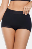 4D Smart Lifter Boyshorts, Firm Tummy Control Shapewear Shorts with Butt Lifting Support, Lace Trim, Full Coverage Everyday Underwear