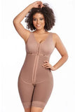 Mid Leg Body Shaper With Bra