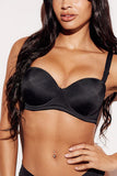 Strapless Black Demi Bra