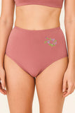 Soft Cotton & Comfortable Fit Flower Embroidery Mama Panty