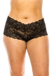 Plus Floral Lace Boyshort
