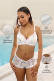 Lace Convertible Bra and Boyshort Set